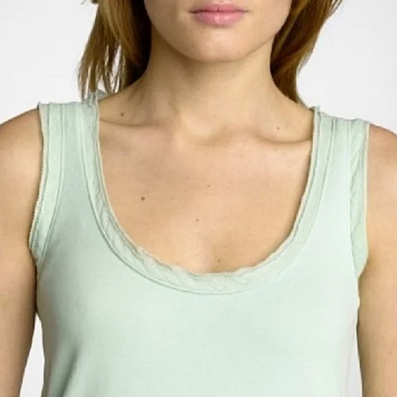 🌸 $10 SALE J. Crew Mint Green Tiered Ruffle Hem Tank Dress Cotton Summer 09 SM - Picture 5 of 15